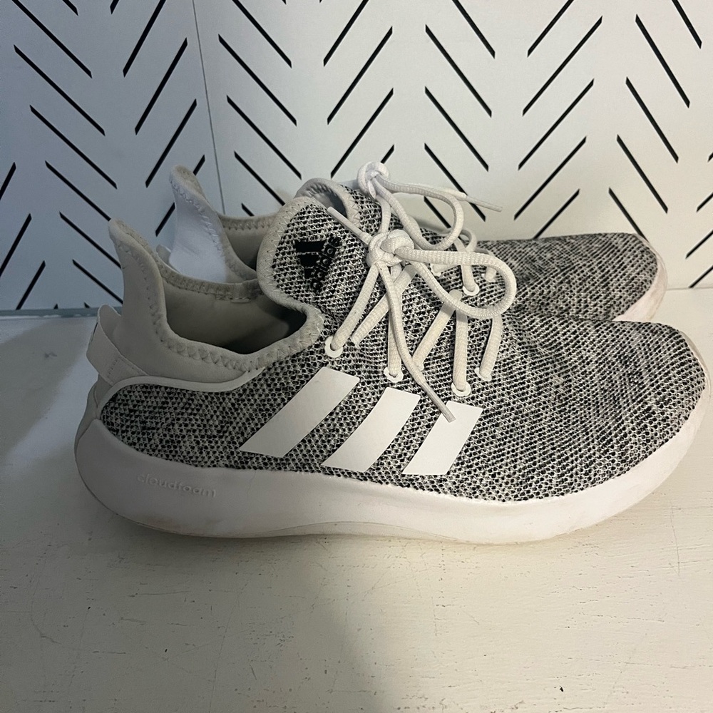 Adidas Black and White Running Shoes